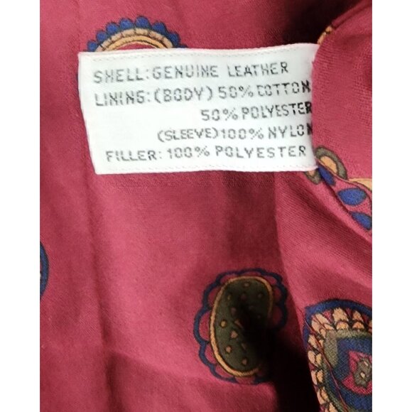 Telegraph by Cooper Leather Jacket Mens Size 40 Brown Full Zip Vintage Bomber - Picture 15 of 16